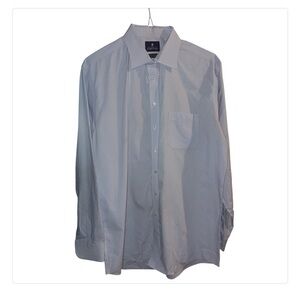 Stafford Classic Men's Light Blue Dress Shirt Size 17 1/2- 36-37